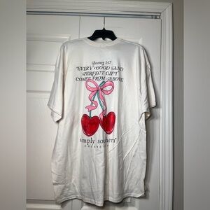 Simply Southern James 1:17 Cherry Short Sleeve Tshirt